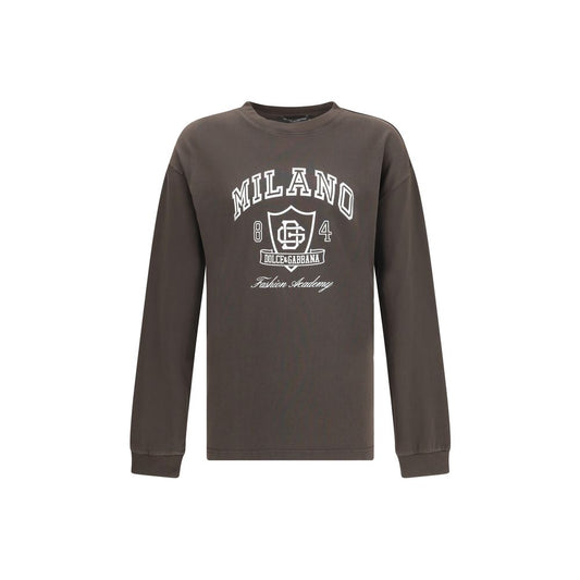 Dolce & Gabbana Langärmeliges T-Shirt aus Baumwolle
