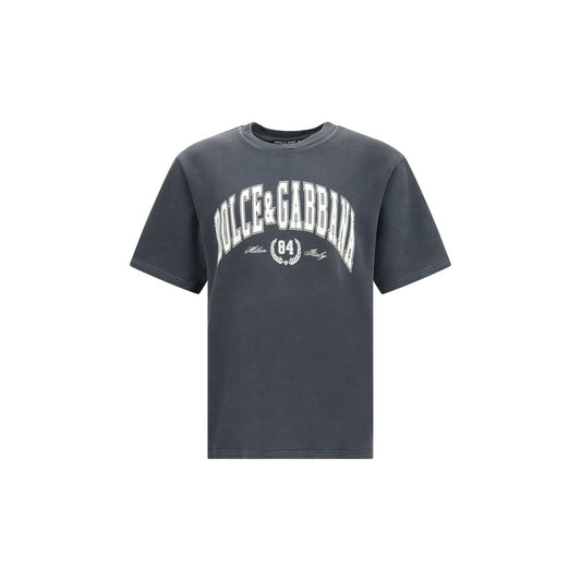 Dolce & Gabbana T-Shirt aus Baumwolle mit Frontalaufdruck