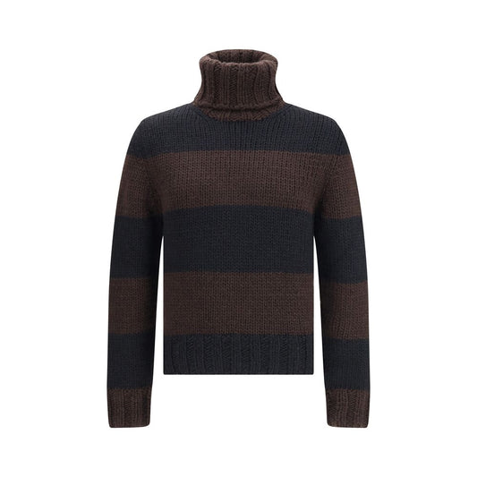 Dolce & Gabbana Gestreifter Rollkragenpullover aus Wollmischung
