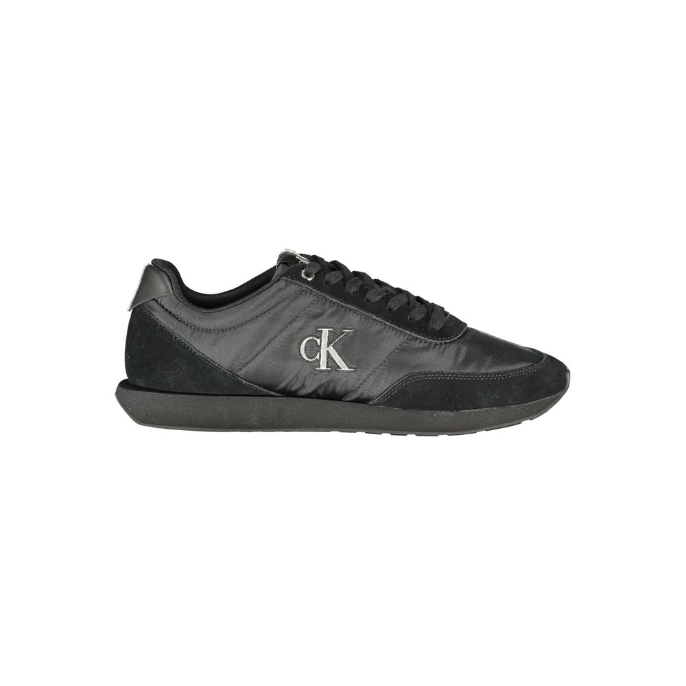 Calvin Klein Schwarzer Polyester Herren Sneaker