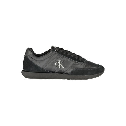 Calvin Klein Schwarzer Polyester Herren Sneaker