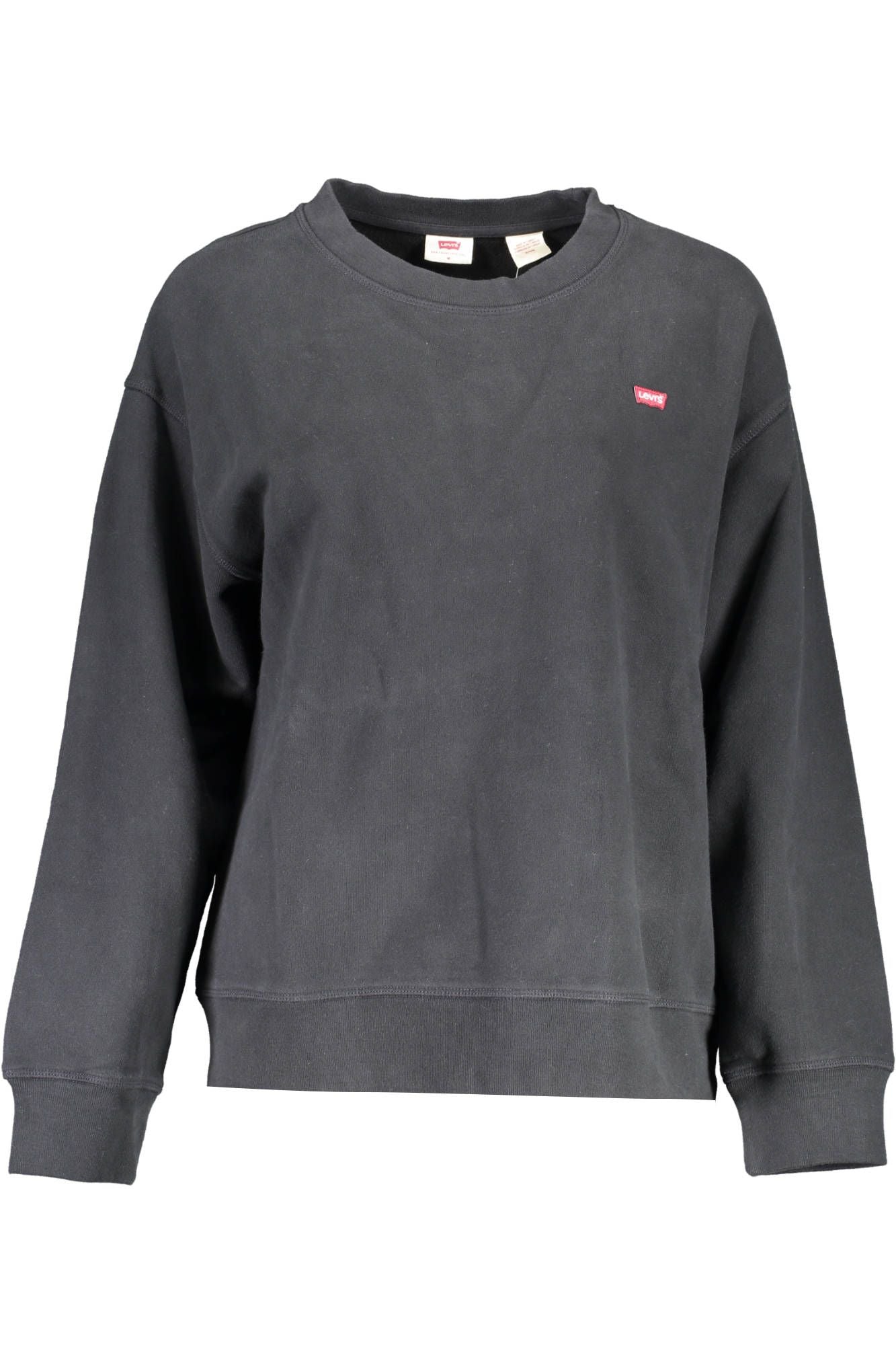 Levi's Schickes langärmeliges Sweatshirt aus schwarzer Baumwolle