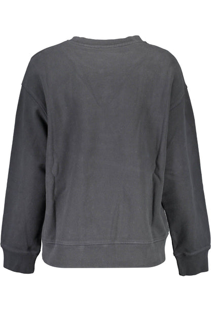 Levi's Schickes langärmeliges Sweatshirt aus schwarzer Baumwolle